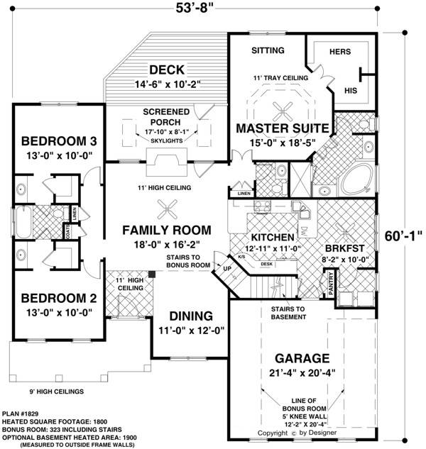 Main Level Floor Plan